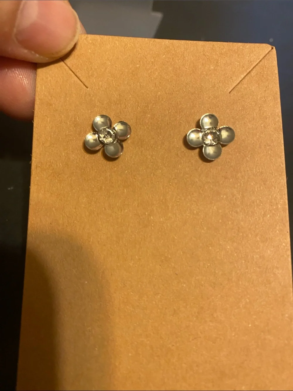 Fashion Jewelry Gold Floral and Star Stud Earring Duo - Gold Tone